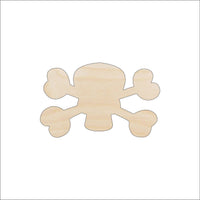Skull Wood Craft Shape - Laser Cut Baltic Birch Unfinished DIY Wood Art Supplies SKL18 - The Wood Shape Store
