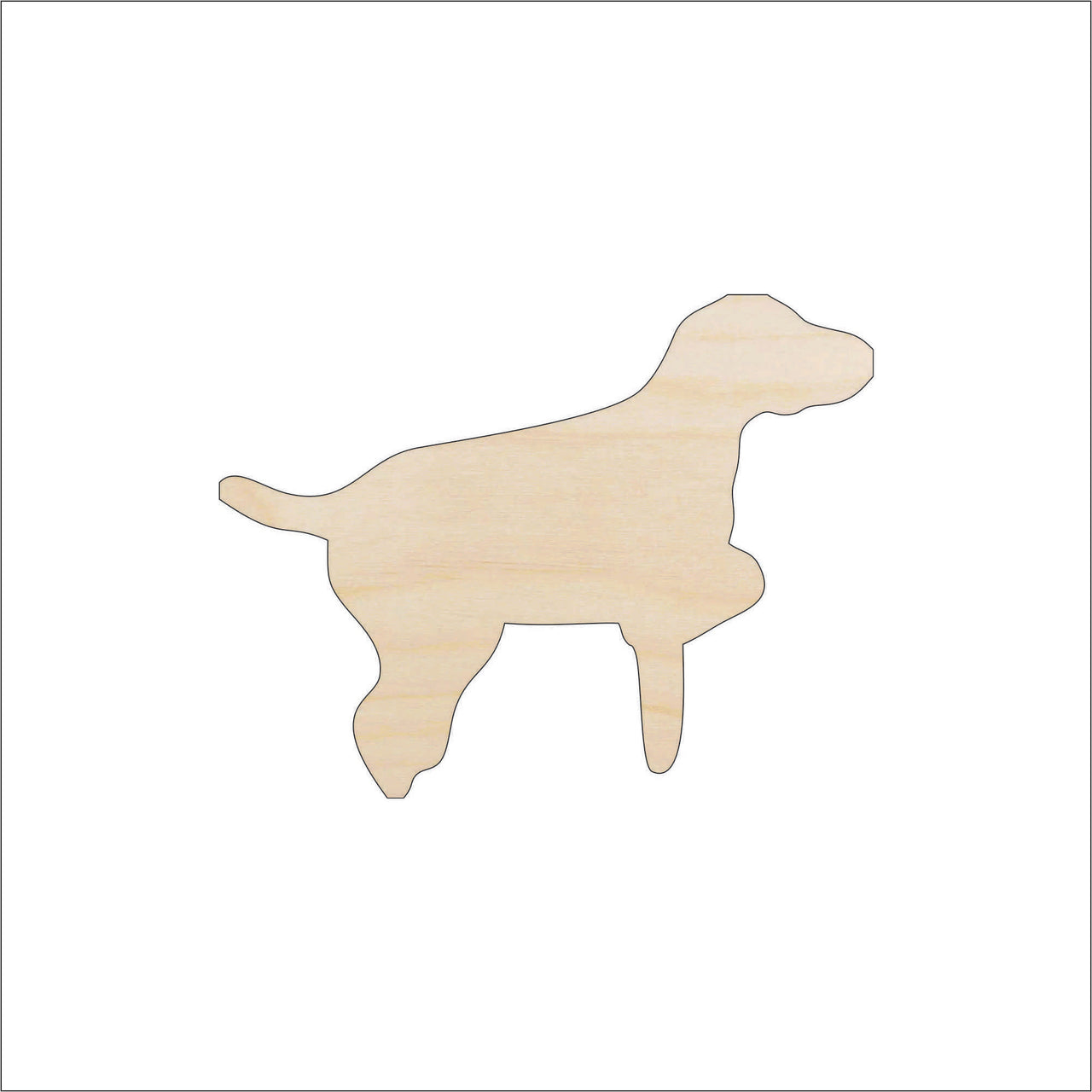 Dog Wood Craft Shape - Laser Cut Baltic Birch Unfinished DIY Wood Art Supplies DOG87 - The Wood Shape Store