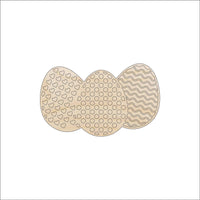 Easter Egg Wood Craft Shape - Laser Cut Baltic Birch Unfinished DIY Wood Art Supplies ESR31 - The Wood Shape Store