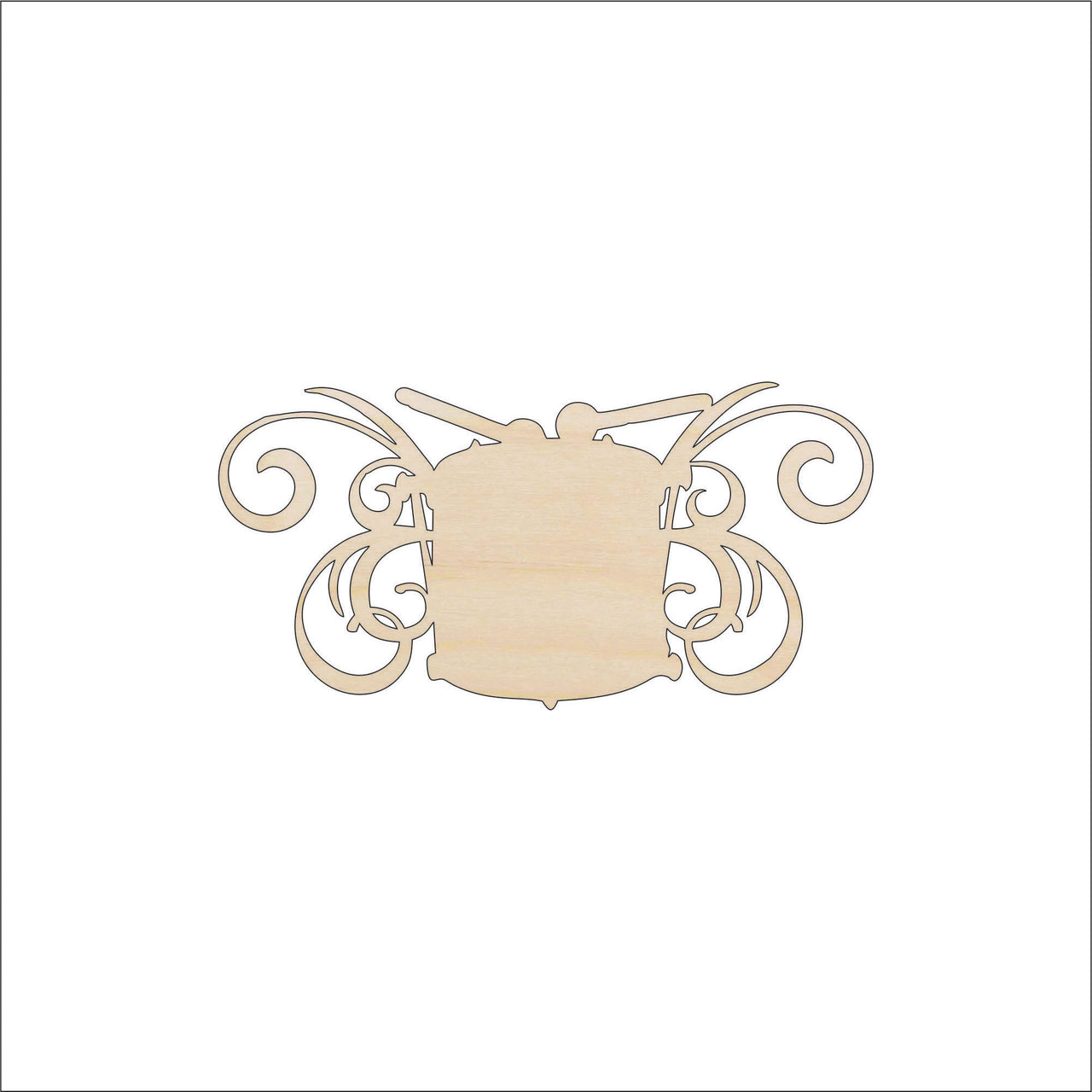 Drum Wood Craft Shape - Laser Cut Baltic Birch Unfinished DIY Wood Art Supplies XMS219 - The Wood Shape Store
