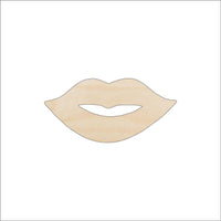 Lips Wood Craft Shape - Laser Cut Baltic Birch Unfinished DIY Wood Art Supplies PPL185 - The Wood Shape Store