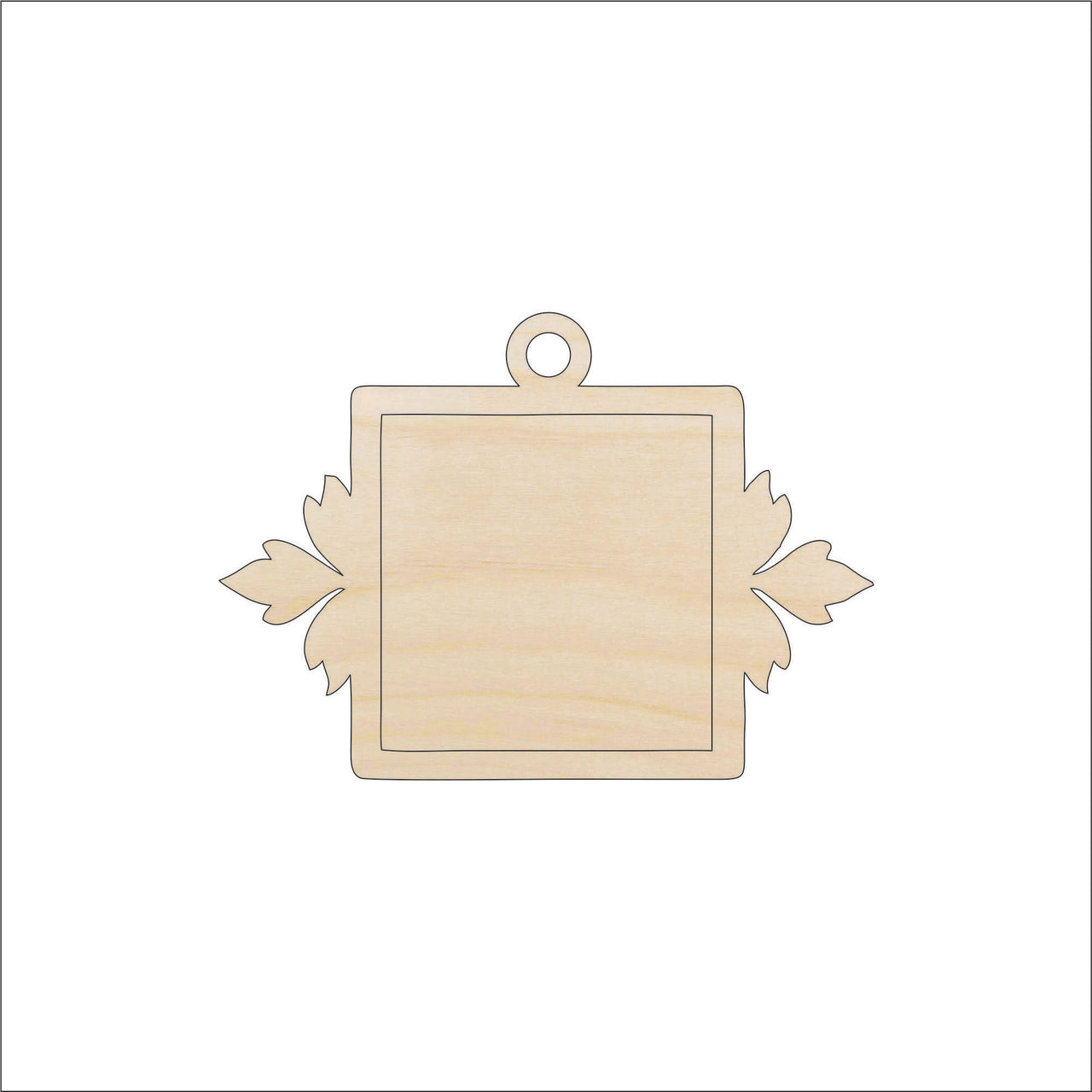 Gift Tag Wood Craft Shape - Laser Cut Baltic Birch Unfinished DIY Wood Art Supplies TAG33 - The Wood Shape Store