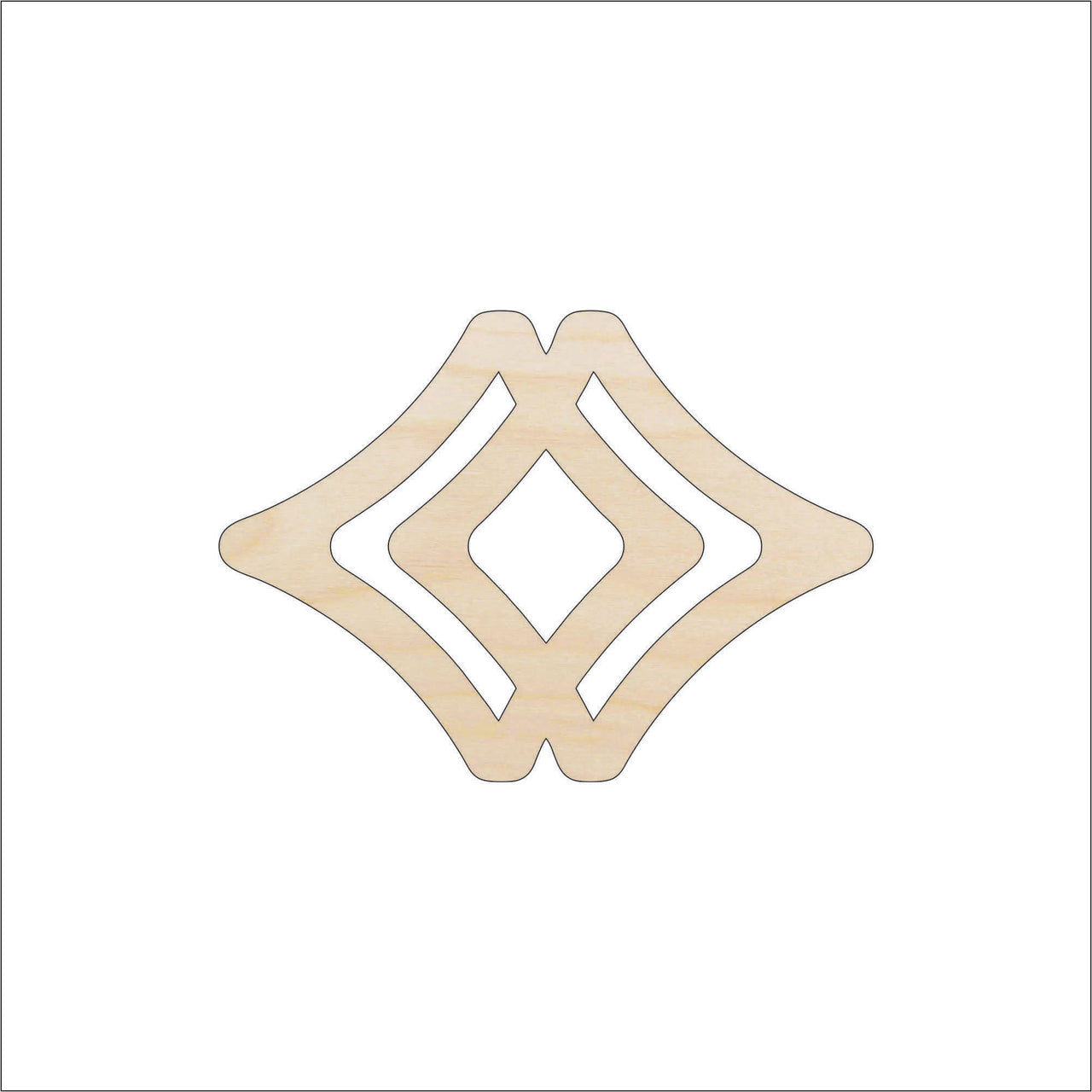 Design Wood Craft Shape - Laser Cut Baltic Birch Unfinished DIY Wood Art Supplies DSN85 - The Wood Shape Store