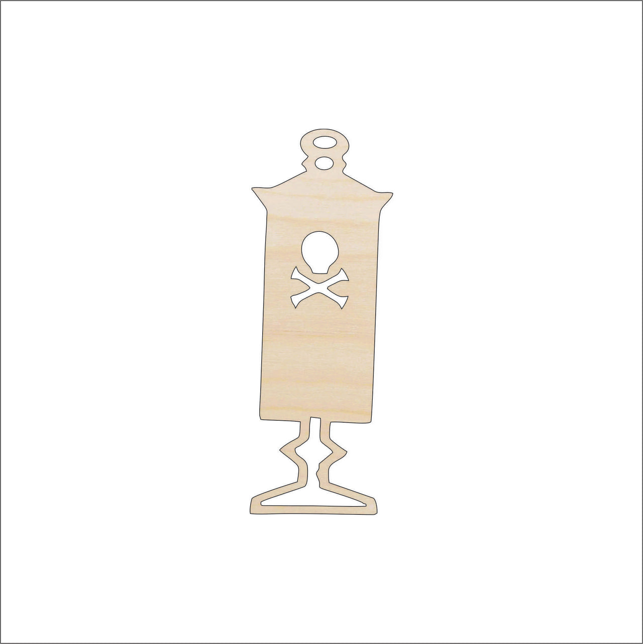Poison Jar - Laser Cut Out Unfinished Wood Craft Shape FAL51 - The Wood Shape Store