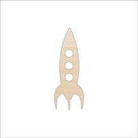 Spaceship Wood Craft Shape - Laser Cut Baltic Birch Unfinished DIY Wood Art Supplies SPC41 - The Wood Shape Store