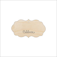 Gift Tag Wood Craft Shape - Laser Cut Baltic Birch Unfinished DIY Wood Art Supplies TAG17 - The Wood Shape Store