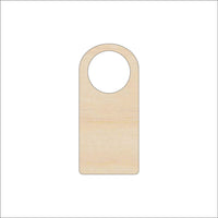 Door Hanger Wood Craft Shape - Laser Cut Baltic Birch Unfinished DIY Wood Art Supplies DCR62 - The Wood Shape Store
