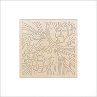 Design Pinecone Wood Craft Shape - Laser Cut Baltic Birch Unfinished DIY Wood Art Supplies TRE3 - The Wood Shape Store