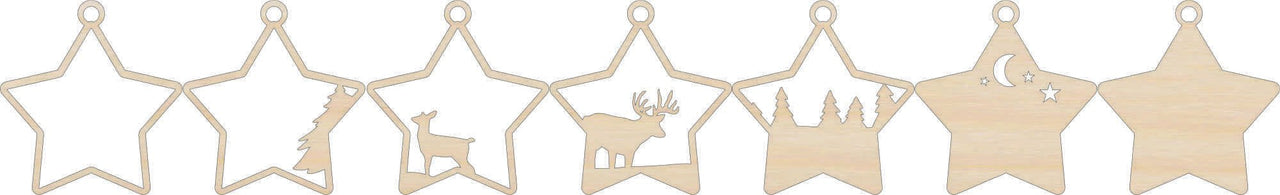Deer 3D Laser Cut Ornament – Baltic Birch Wood Craft Supplies | DIY Wood Ornament Kit AN56 - The Wood Shape Store