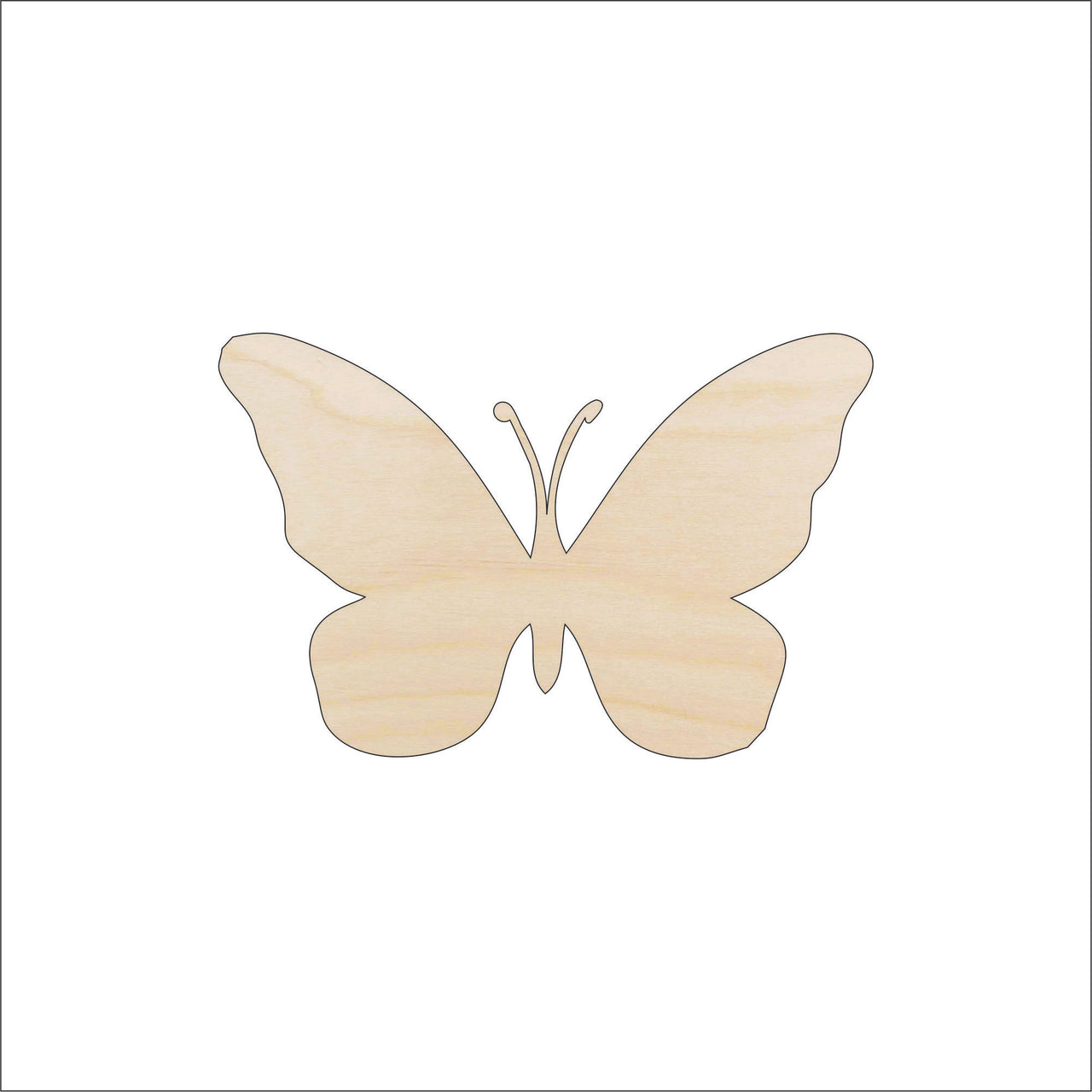 Butterfly Wood Craft Shape - Laser Cut Baltic Birch Unfinished DIY Wood Art Supplies BUG73 - The Wood Shape Store