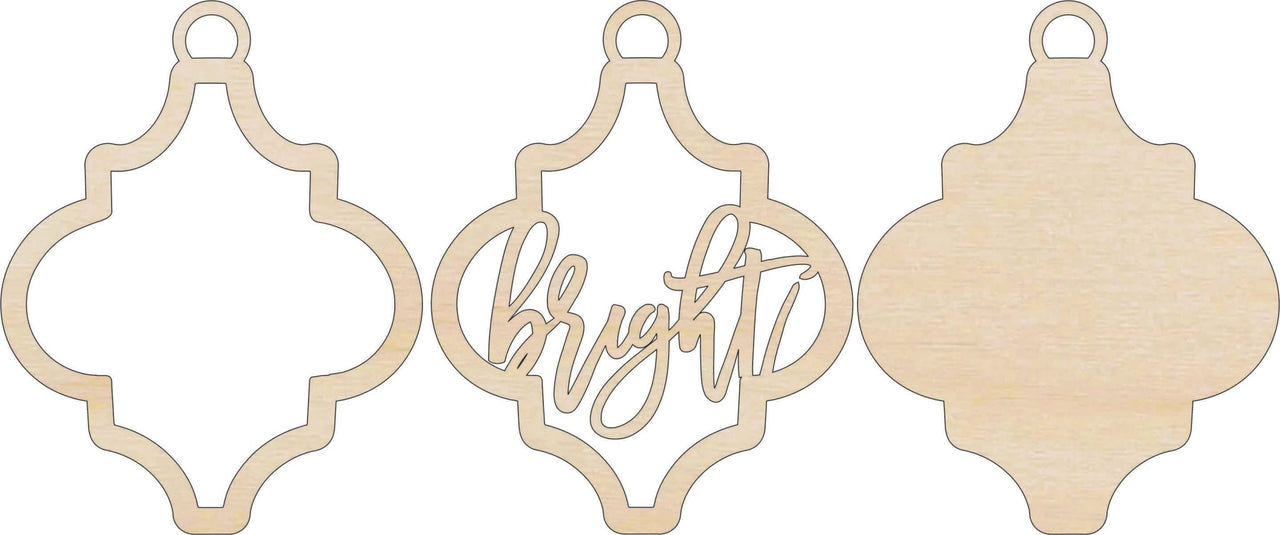 Bright 3D Laser Cut Ornament – Baltic Birch Wood Craft Supplies | DIY Wood Ornament Kit XM30 - The Wood Shape Store