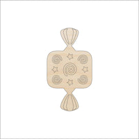 Candy Wood Craft Shape - Laser Cut Baltic Birch Unfinished DIY Wood Art Supplies FOD198 - The Wood Shape Store
