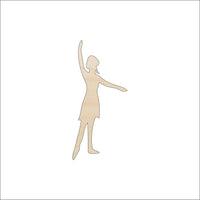 Dance Wood Craft Shape - Laser Cut Baltic Birch Unfinished DIY Wood Art Supplies PPL135 - The Wood Shape Store