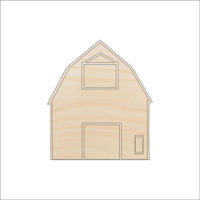 Barn Wood Craft Shape - Laser Cut Baltic Birch Unfinished DIY Wood Art Supplies BLD30 - The Wood Shape Store