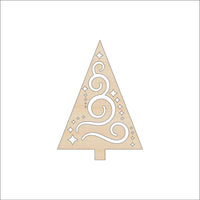 Christmas Tree Wood Craft Shape Laser Cut Out and Unfinished DIY Craft Supply TRE135 - The Wood Shape Store