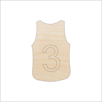 Jersey Wood Craft Shape - Laser Cut Baltic Birch Unfinished DIY Wood Art Supplies SPT34 - The Wood Shape Store