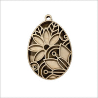 Easter 3D Laser Cut Ornament – Baltic Birch Wood Craft Supplies | DIY Wood Ornament Kit ES6 - The Wood Shape Store