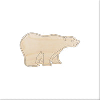 Bear Wood Craft Shape – Laser Cut Baltic Birch Unfinished DIY Wood Art Supplies BER6 - The Wood Shape Store