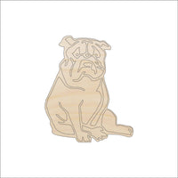 Dog Wood Craft Shape - Laser Cut Baltic Birch Unfinished DIY Wood Art Supplies DOG72 - The Wood Shape Store