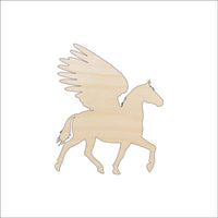 Pegasus Wood Craft Shape - Laser Cut Baltic Birch Unfinished DIY Wood Art Supplies MYTH106 - The Wood Shape Store