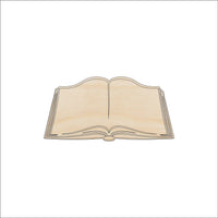 Book Wood Craft Shape - Laser Cut Baltic Birch Unfinished DIY Wood Art Supplies SCL12 - The Wood Shape Store