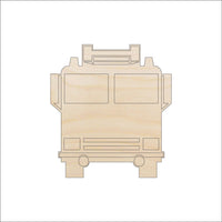 Firetruck Wood Craft Shape - Laser Cut Baltic Birch Unfinished DIY Wood Art Supplies CAR12 - The Wood Shape Store