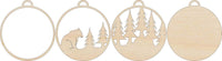 Bear 3D Laser Cut Ornament – Baltic Birch Wood Craft Supplies l DIY Wood Ornament KitAN27 - The Wood Shape Store