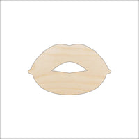 Lips Wood Craft Shape - Laser Cut Baltic Birch Unfinished DIY Wood Art Supplies PPL48 - The Wood Shape Store