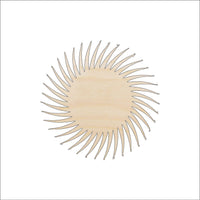 Sun Wood Craft Shape - Laser Cut Baltic Birch Unfinished DIY Wood Art Supplies SKY52 - The Wood Shape Store