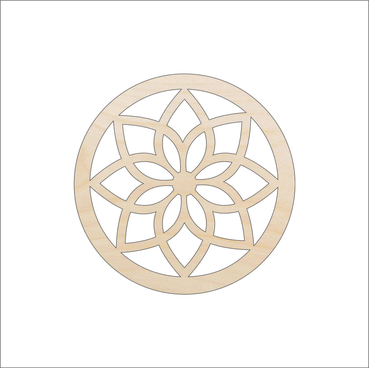 Design Wood Craft Shape - Laser Cut Baltic Birch Unfinished DIY Wood Art Supplies DSN152 - The Wood Shape Store