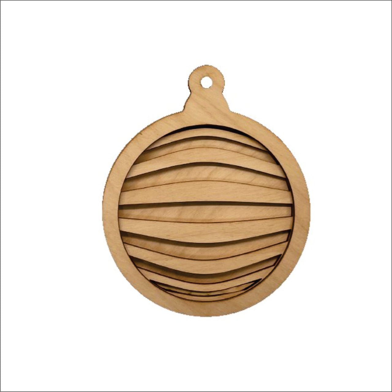 3D Laser Cut Ornament – Baltic Birch Wood Craft Supplies | DIY Wood Ornament Kit DS2 - The Wood Shape Store