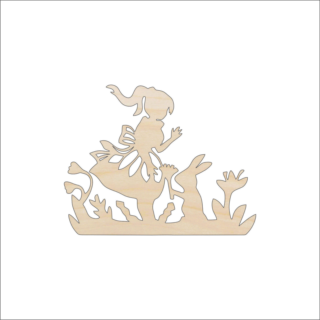 Girl Wood Craft Shape – Laser Cut Baltic Birch Unfinished DIY Wood Art Supplies PPL21 - The Wood Shape Store