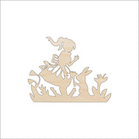 Girl Wood Craft Shape – Laser Cut Baltic Birch Unfinished DIY Wood Art Supplies PPL21 - The Wood Shape Store