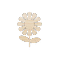 Daisy Wood Craft Shape - Laser Cut Baltic Birch Unfinished DIY Wood Art Supplies FLR48 - The Wood Shape Store