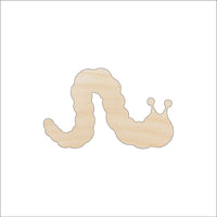 Caterpillar Wood Craft Shape - Laser Cut Baltic Birch Unfinished DIY Wood Art Supplies BUG52 - The Wood Shape Store