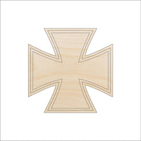 Cross Wood Craft Shape - Laser Cut Baltic Birch Unfinished DIY Wood Art Supplies REL4 - The Wood Shape Store