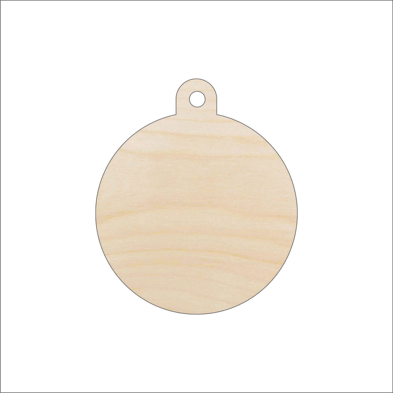 Ornament Wood Craft Shape - Laser Cut Baltic Birch Unfinished DIY Wood Art Supplies XMS227 - The Wood Shape Store