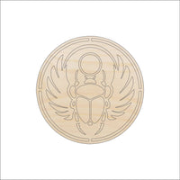 Scarab Beetle Wood Craft Shape - Laser Cut Baltic Birch Unfinished DIY Wood Art Supplies BUG46 - The Wood Shape Store