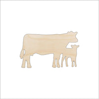 Cow Wood Craft Shape - Laser Cut Baltic Birch Unfinished DIY Wood Art Supplies COW30 - The Wood Shape Store