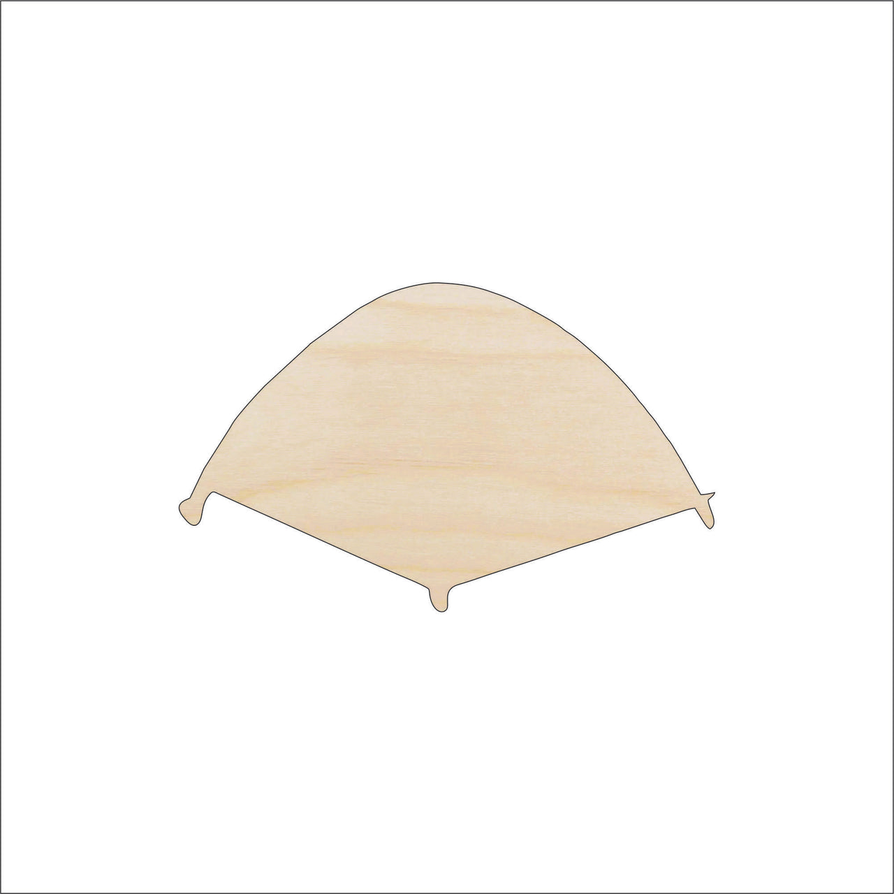 Tent Wood Craft Shape - Laser Cut Baltic Birch Unfinished DIY Wood Art Supplies TRP28 - The Wood Shape Store