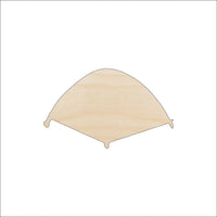 Tent Wood Craft Shape - Laser Cut Baltic Birch Unfinished DIY Wood Art Supplies TRP28 - The Wood Shape Store