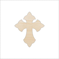 Cross Wood Craft Shape - Laser Cut Baltic Birch Unfinished DIY Wood Art Supplies REL15 - The Wood Shape Store