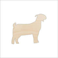 Goat Wood Craft Shape - Laser Cut Baltic Birch Unfinished DIY Wood Art Supplies SHP25 - The Wood Shape Store