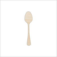 Spoon Wood Craft Shape - Laser Cut Baltic Birch Unfinished DIY Wood Art Supplies FOD177 - The Wood Shape Store