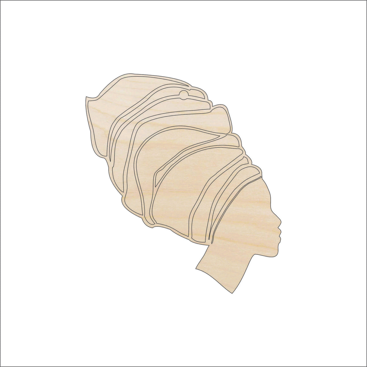 Woman Wood Craft Shape - Laser Cut Baltic Birch Unfinished DIY Wood Art Supplies PPL144 - The Wood Shape Store