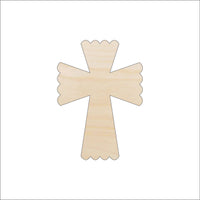 Cross Wood Craft Shape - Laser Cut Baltic Birch Unfinished DIY Wood Art Supplies REL2 - The Wood Shape Store