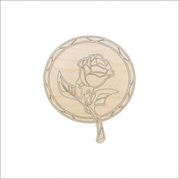 Flower DesignWood Craft Shape - Laser Cut Baltic Birch Unfinished DIY Wood Art Supplies FLR4 - The Wood Shape Store