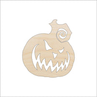 Pumpkin Wood Craft Shape – Laser Cut Baltic Birch Unfinished DIY Wood Art Supplies FAL141 - The Wood Shape Store