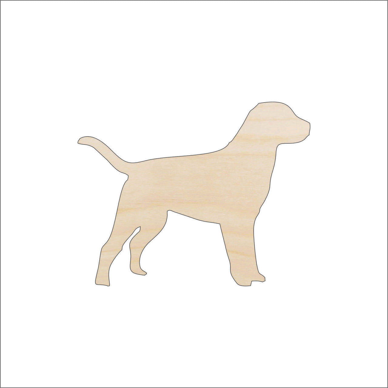 Dog Wood Craft Shape - Laser Cut Baltic Birch Unfinished DIY Wood Art Supplies DOG13 - The Wood Shape Store