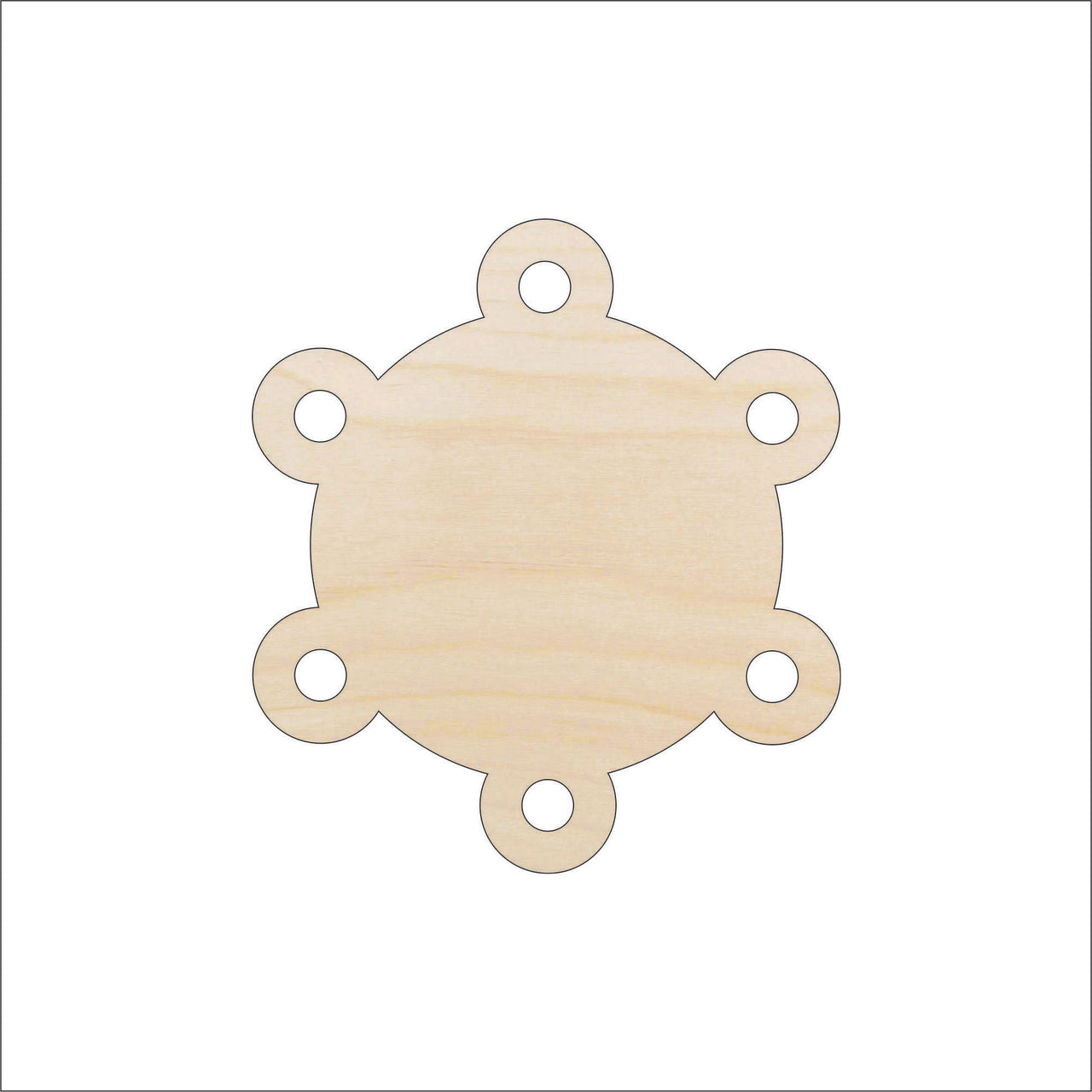 Gift Tag Wood Craft Shape - Laser Cut Baltic Birch Unfinished DIY Wood Art Supplies TAG29 - The Wood Shape Store